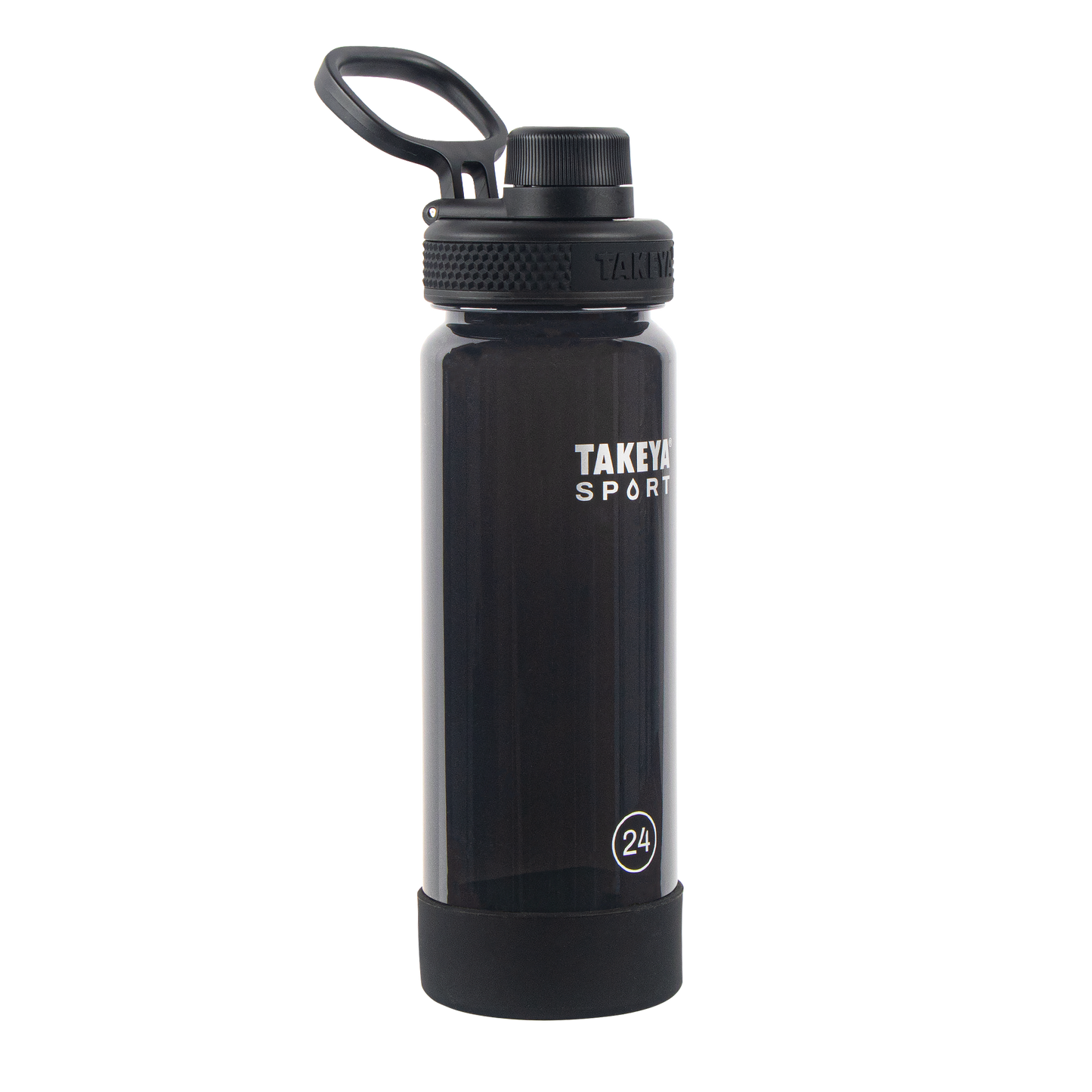 tritan-sport-water-bottle-with-spout-lid-y7 51664-TKS-Tritan-Spout-24-GrandSlamBlack-frontangle.png