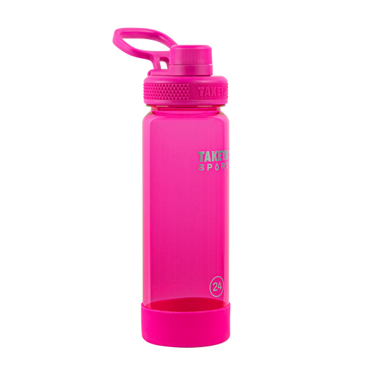 tritan-sport-water-bottle-with-spout-lid-y7 51671-TKS-Tritan-Spout-24-PinkSweep-frontangle.png