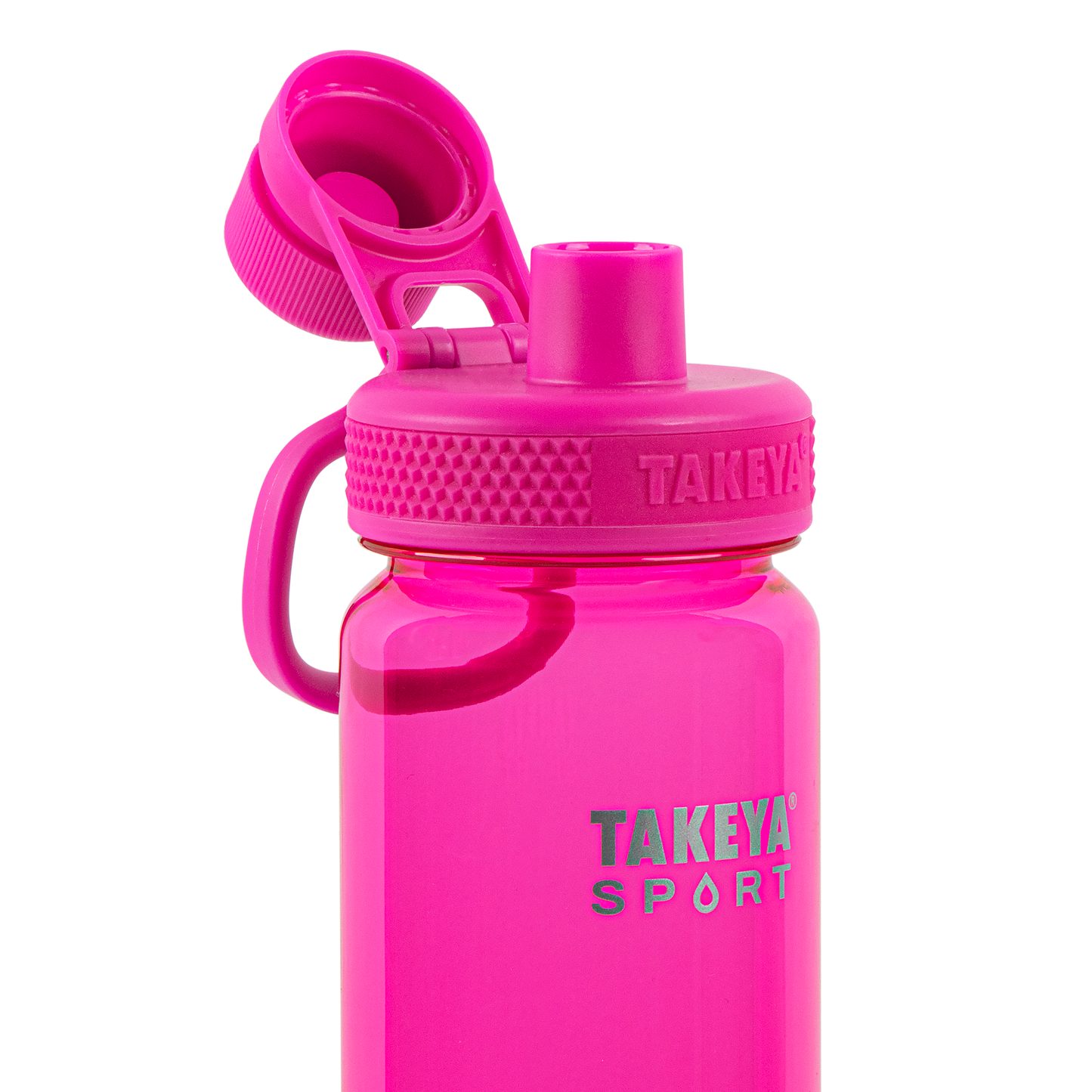 tritan-sport-water-bottle-with-spout-lid-y7 51671-TKS-Tritan-Spout-24-PinkSweep-openlid.png