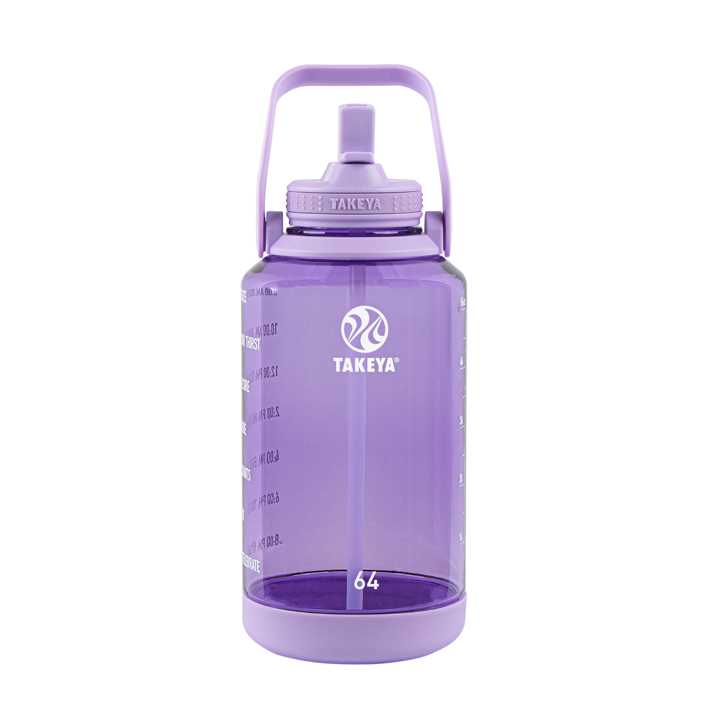 tritan-motivational-water-bottle-with-straw-lid-f5 54144-Tritan-Straw-Motivational-64-VivacityPurple-front.png