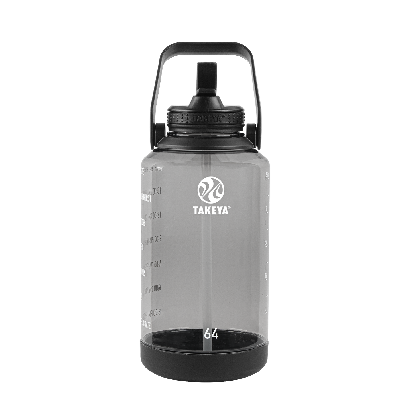 tritan-motivational-water-bottle-with-straw-lid-f5 54145-Tritan-Straw-Motivational-64-StormyBlack-front.png