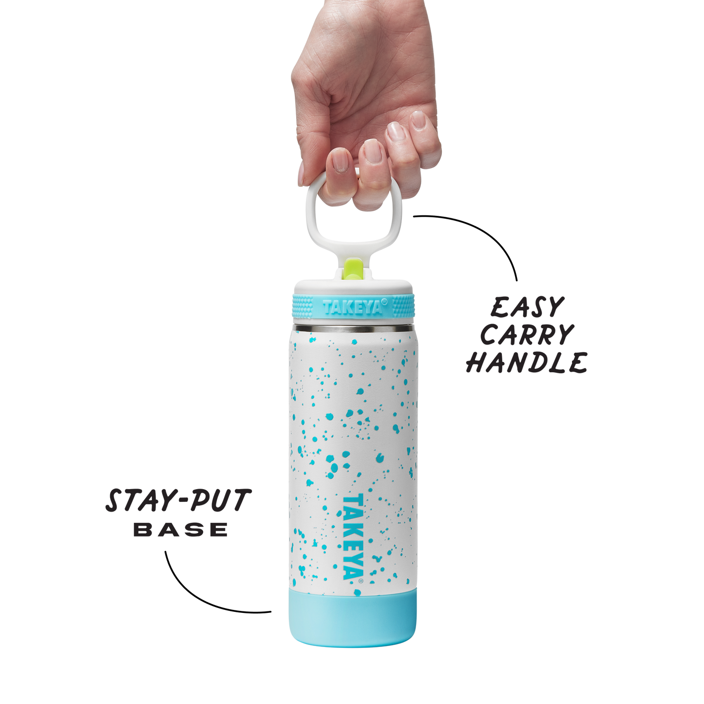 glow-in-the-dark-sport-kids-water-bottle-confetti-with-straw-lid-l5 TKS_SP25_CoreKidsGIDConfetti_StwBtl_CloudGlow_18oz_51368_v3_sRGB-Callout.png